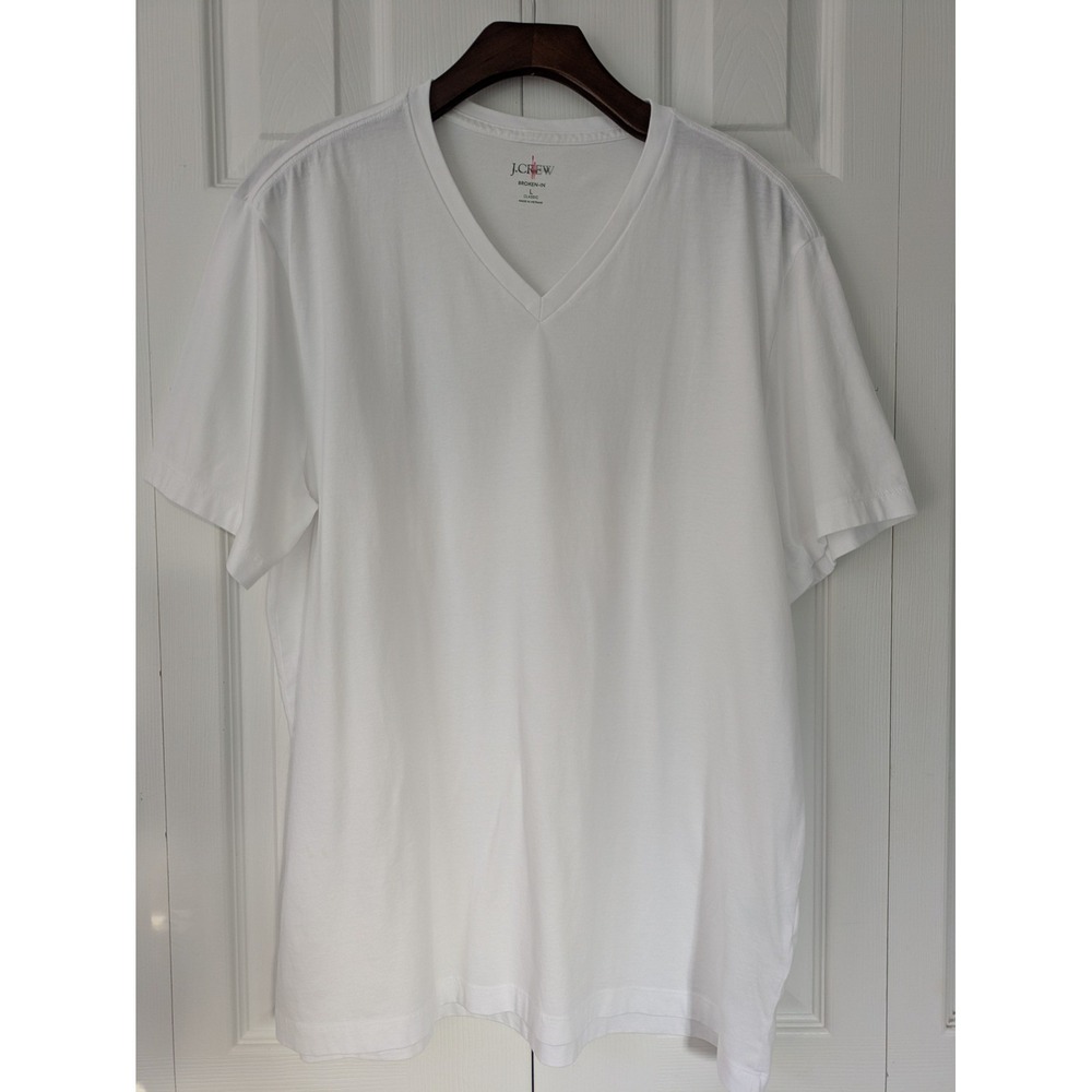 J. Crew Broken In Pocket T-Shirt Crew Neck Mens Size L Navy CI160